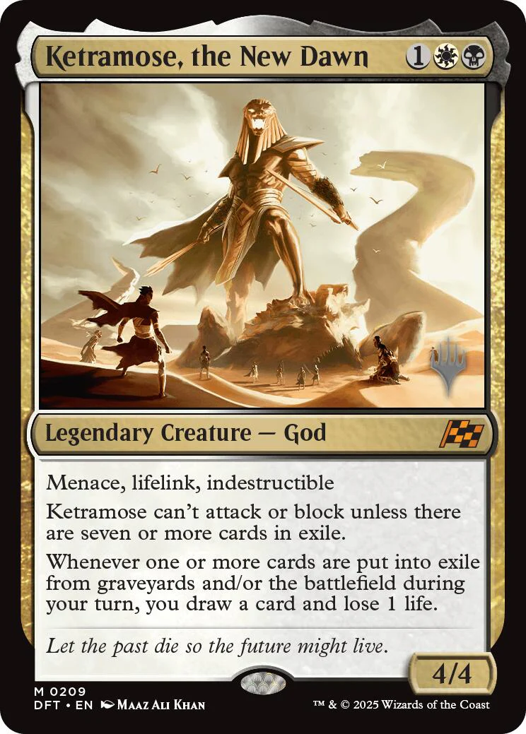 Ketramose, the New Dawn (Promo Pack) [Aetherdrift Promos] Foil