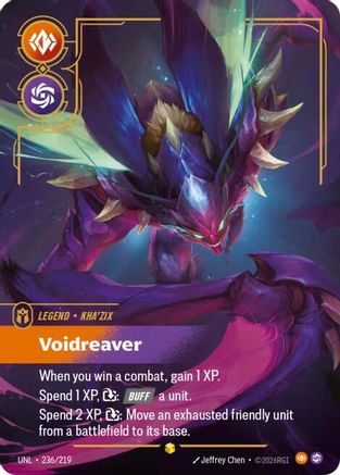 Kha'Zix - Voidreaver (Overnumbered) (236/219) - Riftbound - [Unleashed] Foil
