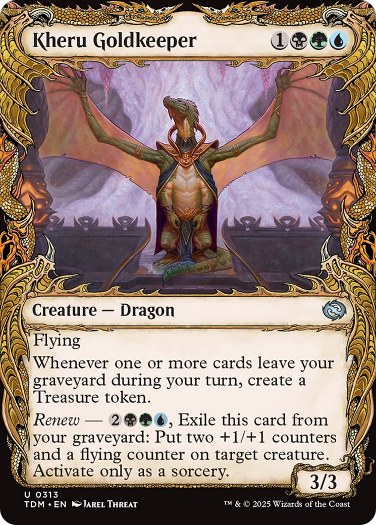 Kheru Goldkeeper (Showcase) [Tarkir: Dragonstorm] Foil