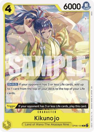 Kikunojo (Reprint) (OP06-104) - [Starter Deck 28: GREEN/YELLOW Yamato]