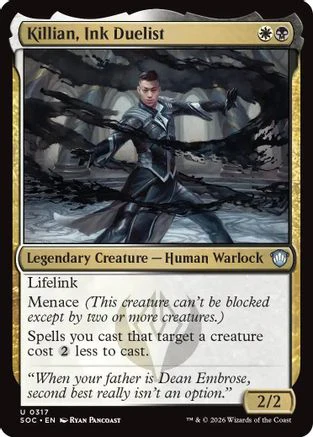 Killian, Ink Duelist  [Commander: Secrets of Strixhaven]