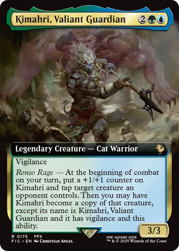 Kimahri, Valiant Guardian (Extended Art) [FINAL FANTASY Commander] Foil