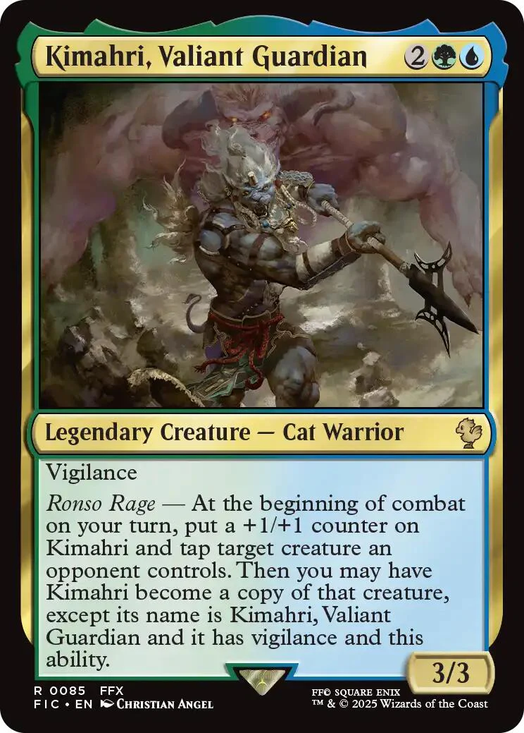 Kimahri, Valiant Guardian (Surge Foil) [FINAL FANTASY Commander]