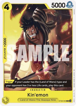 Kin'emon (ST28-003) - [Starter Deck 28: GREEN/YELLOW Yamato]
