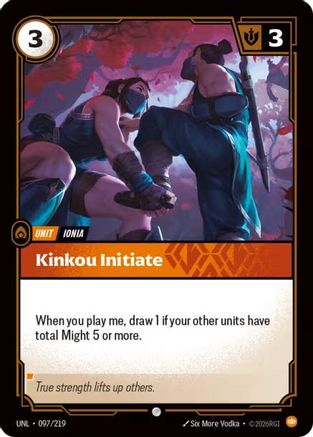 Kinkou Initiate (097/219) - Riftbound - [Unleashed] Foil