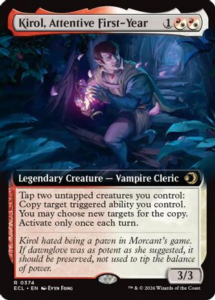 Kirol, Attentive First-Year (Extended Art)  [Lorwyn Eclipsed] Foil