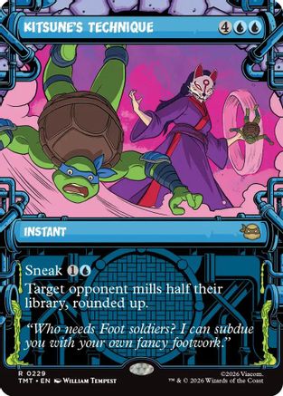 Kitsune's Technique (Showcase)  [Teenage Mutant Ninja Turtles] Foil