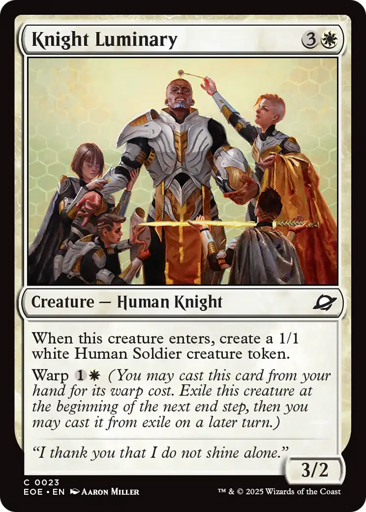 Knight Luminary [Edge of Eternities] Foil