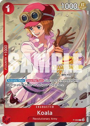Koala (CS 25-26 Event Pack) (P-069) - [One Piece Promotion Cards] Foil
