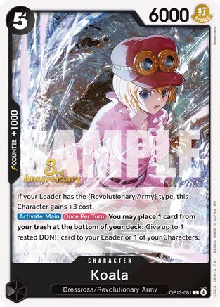 Koala (OP13-081) - [Carrying On His Will: 3rd Anniversary Tournament Cards]