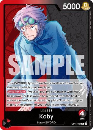 Koby (001) (OP11-001) - [A Fist of Divine Speed]