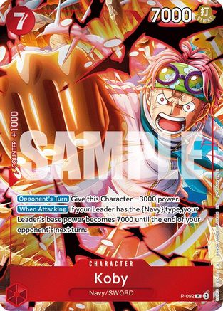 Koby (Event Pack Vol. 7) (P-092) - [One Piece Promotion Cards] Foil