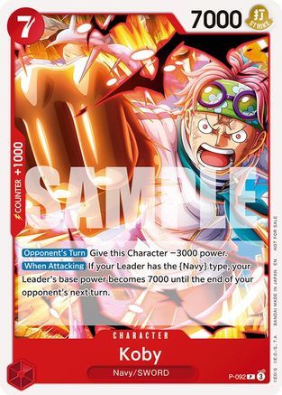 Koby (OP12 Release Event) (P-092) - [One Piece Promotion Cards]