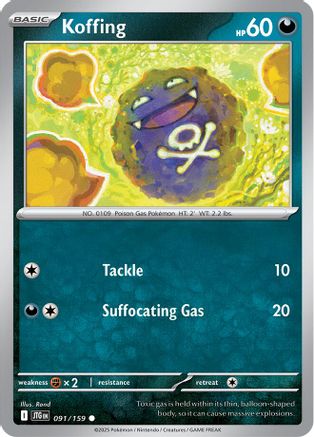 Koffing (091/159) [Scarlet & Violet: Journey Together] Reverse Holofoil