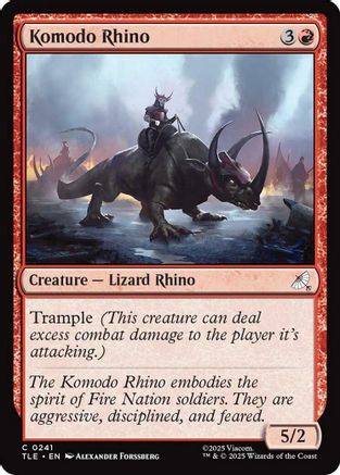 Komodo Rhino  [Avatar: The Last Airbender: Eternal-Legal] Foil