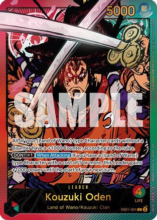 Kouzuki Oden (SPR) (EB01-001) - [Extra Booster: Anime 25th Collection] Foil