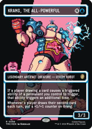 Krang, the All-Powerful (Borderless) (Surge Foil)  [Commander: Teenage Mutant Ninja Turtles] Foil
