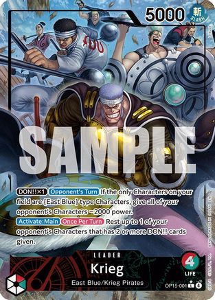 Krieg (OP15-001) (Alternate Art) (OP15-001) - [Adventure on Kami's Island] Foil