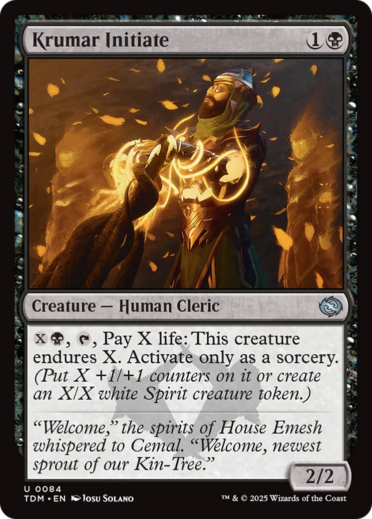 Krumar Initiate [Tarkir: Dragonstorm] Foil