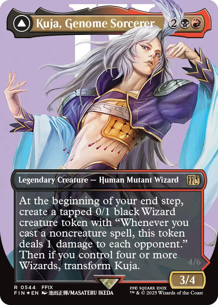 Kuja, Genome Sorcerer // Trance Kuja, Fate Defied (Borderless) (Surge Foil) [FINAL FANTASY] - Image 2
