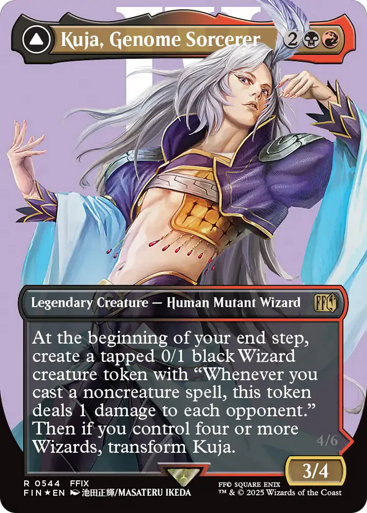 Kuja, Genome Sorcerer // Trance Kuja, Fate Defied (Borderless) (Surge Foil) [FINAL FANTASY] - Image 3