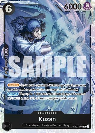Kuzan (ST27-003) - [Starter Deck 27: BLACK Marshall.D.Teach] Foil