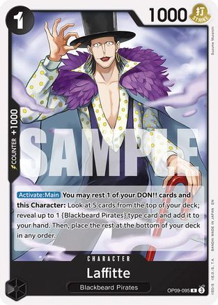 Laffitte (Reprint) (OP09-095) - [Starter Deck 27: BLACK Marshall.D.Teach]