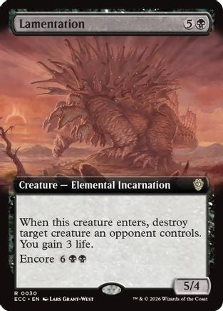 Lamentation (Extended Art)  [Commander: Lorwyn Eclipsed]