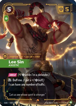 Lee Sin - Ascetic (078/298) - Riftbound - [Origins] Foil