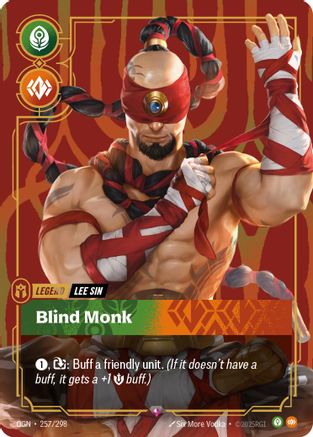 Lee Sin - Blind Monk (257/298) - Riftbound - [Origins] Foil