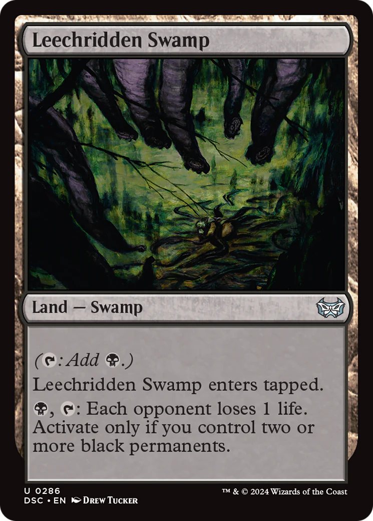 Leechridden Swamp  [Duskmourn: House of Horror Commander]