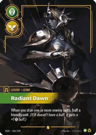 Leona - Radiant Dawn (Showcase) (306/298) - Riftbound - [Origins] Foil