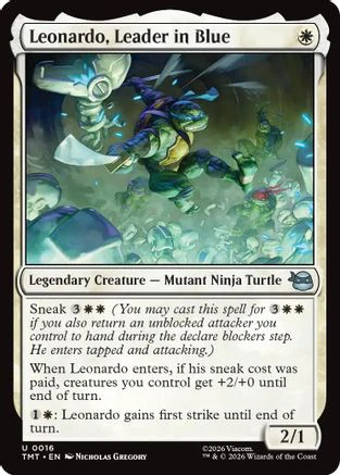 Leonardo, Leader in Blue  [Teenage Mutant Ninja Turtles] Foil