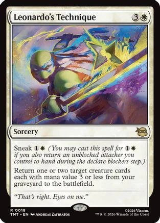 Leonardo's Technique  [Teenage Mutant Ninja Turtles] Foil
