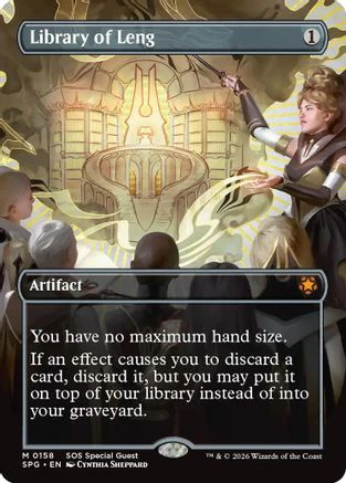 Library of Leng (Borderless)  [Special Guests] Foil