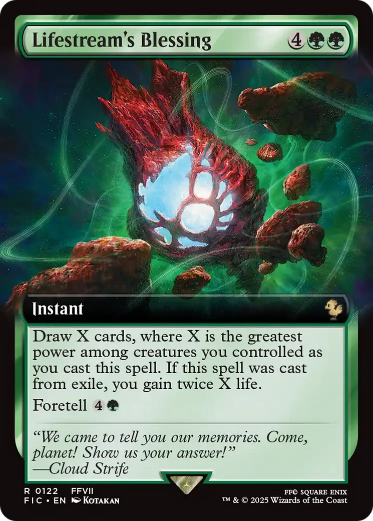Lifestream's Blessing (Extended Art) [FINAL FANTASY Commander] Foil