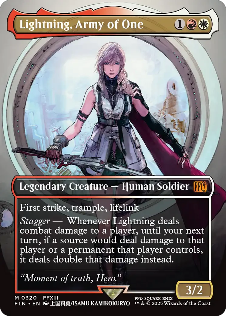 Lightning, Army of One (Borderless) (0320) [FINAL FANTASY] Foil