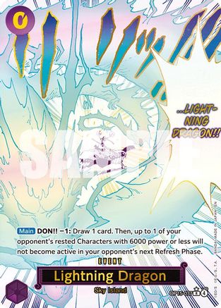 Lightning Dragon (Alternate Art) (OP15-077) - [Adventure on Kami's Island] Foil