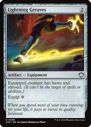 Lightning Greaves  [Commander: Secrets of Strixhaven]