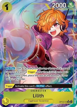 Lilith (Alternate Art) (OP13-113) - [Carrying On His Will] Foil