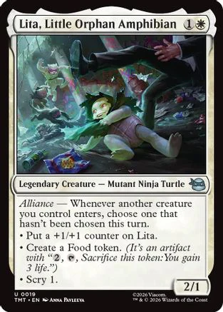Lita, Little Orphan Amphibian  [Teenage Mutant Ninja Turtles] Foil