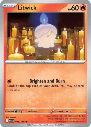 Litwick 015/086  SV Black Bolt - Common