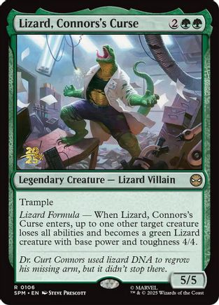 Lizard, Connors's Curse  [Prerelease Cards] Foil