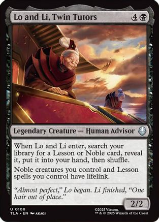 Lo and Li, Twin Tutors  [Avatar: The Last Airbender] Foil