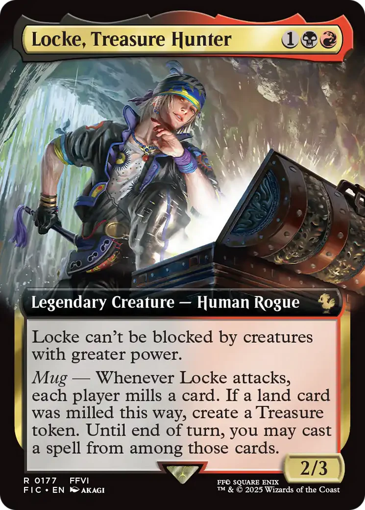 Locke, Treasure Hunter (Extended Art) [FINAL FANTASY Commander] Foil