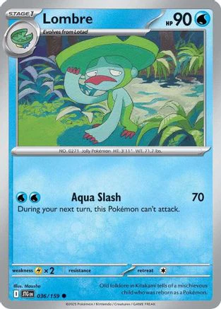 Lombre (036/159) [Scarlet & Violet: Journey Together] Reverse Holofoil