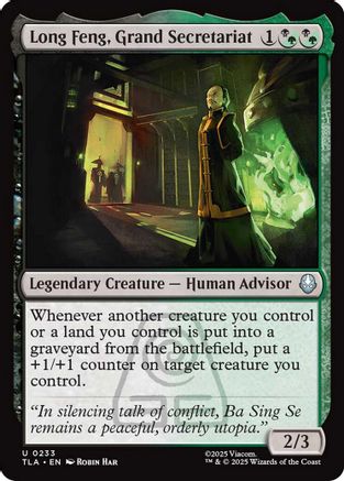 Long Feng, Grand Secretariat  [Avatar: The Last Airbender] Foil
