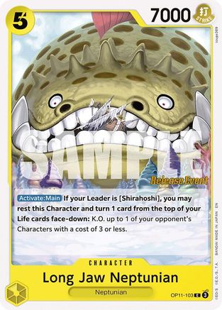 Long-Jaw Neptunian (OP11-103) - [A Fist of Divine Speed Release Event Cards]