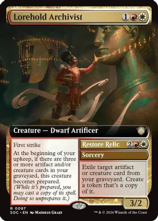 Lorehold Archivist (Extended Art)  [Commander: Secrets of Strixhaven]