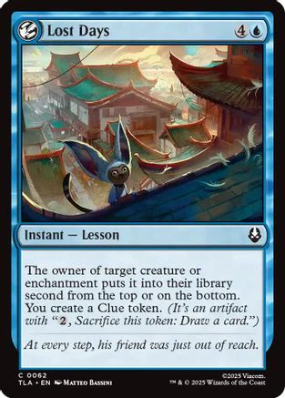 Lost Days  [Avatar: The Last Airbender] Foil